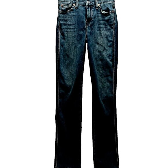 7 For All Mankind Denim - 7 For All Mankind Ladies 24 Kimmie Straight Leg Designer Blue Denim Jeans, USA
